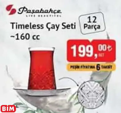 PAŞABAHÇE LİVE BEAUTİFUL TİMELESS ÇAY SETİ